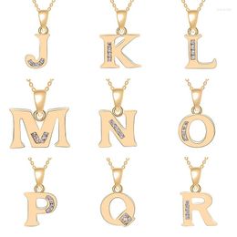 Pendant Necklaces Tiny Swirl Initial Alphabet Letter Necklace 26 English All A-Z Cursive Luxury Name Letters Word Chain