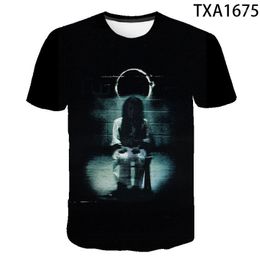 Men's T Shirts 2023 Men And Women Casual Wild Short-sleeved Fashion The Grudge 3D Children Trend Cool Quick-drying Quality T-shirt