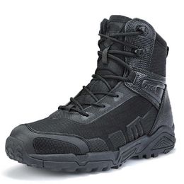 Hiking Footwear 2023 ultraleve caminhadas ar livre prova dwaterproof gua tticas homens durveis combate do exrcito homem para o trabalho P230511
