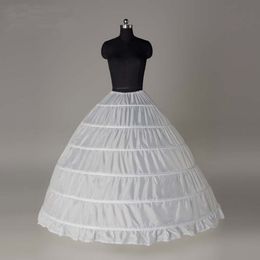 Cheap Adjustable Waist Crinoline 6 Hoop Petticoat For Ball Gown Dress Wedding Accessories Wedding Dresses Underskirt