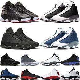 basketball shoes 13s men 13 trainers playoffs black flint black cat flint university blue red flint lucky green navy obsidian outdoor sports new sneakers 40-47