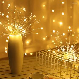 Strings Smoke Lamp LED Europlug Explosion Room Sky Star Decorated Copper Wire String Outdoor Courtyard Hanging 40Branch120Lamp