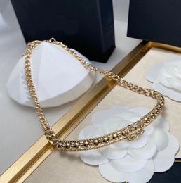 Never Fade Love Choker Luxury Pendant Necklace 18K Gold Necklace Couple Family Birthday Gifts Diamond Necklace Luxury Brand Designer Women Jewellery Wholesale