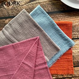 Table Napkin 10pcs Cloth Wardrobe Mat 40x40cm Wedding Setting for Plates Serving Decoupage Tea Towel Fabric Gauze Party Decorate 230511