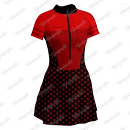 Racing Sets Vestidinho Feminino Triathlon MTB Cycling Jersey Skirt Ciclismo Fitness Running Outdoor Sports Dress Cheerleaders