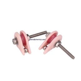 NT006 Anti-line guide wheel Caged Ceramic Pulley Wire Jump Preventer Ceramic Roller Guide For Coil Winding Machine