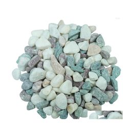 Garden Decorations Natural Mini Assorted Polished River Sand Stones Rocks Plant Pebbles Walk Outdoor Gravel Fish Tank Vase Drop Deli Dhibi