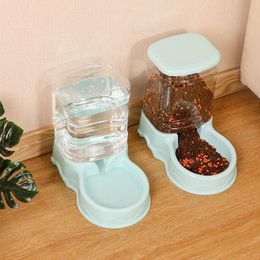 Feeding Dog Cat Water Dispenser 3.5L Automatic Dog Feeder Plastic Dog Water Bowl Suit Dog Food Storage High Capacity Pet Feeding Bowl