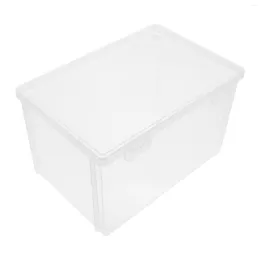 Plates Glass Container Lid Plastic Bread Toast Case Loaf Box Cake Keeper Storage Containers