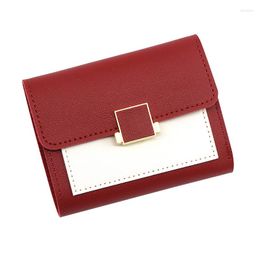 Wallets Leather Women Hasp Lady Money Bags Zipper Coin Purse Woman Short Wallet ID Card Holder Purses Pocket