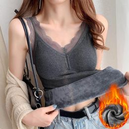 Women's Tanks Anti-freeze Pullover Sexy Seamless Warm Vest Women Underwear Daily Garment