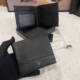 New luxury card holder men's wallet designer card holder thin dollar wallet cowhide folding briefcase slim business card box driver's license storage bag