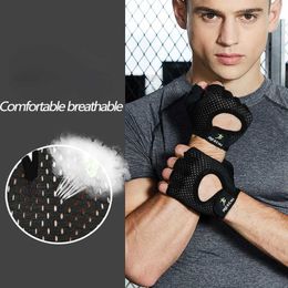 Sports Gloves Summer Men's Fitness Gloves Gym Weightlifting Yoga Women Breathable Mitten Training Sports Non-slip Half Finger Cycling Gloves P230511