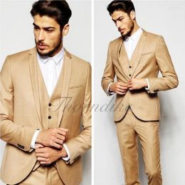 Men's Suits Thorndike Men 3 Piece Coat Gentleman Groom Tuxedo For Wedding Prom Male Blazer Costume Homme Jacket Vest Pants