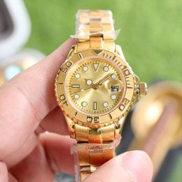 Gold Watch Automatic Mechanical Movement Women 29mm Sapphire Wristwatch Classic Business Waterproof Wristband Montre de luxe