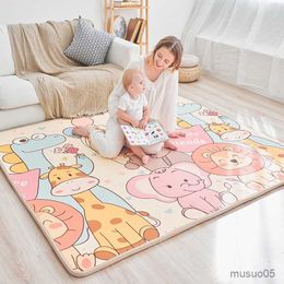 Baby Rugs Playmats 1.5cm Thick Foldable Baby Play Mat Educational Children's Carpet in the Nursery Climbing Pad Kids Rug Activitys Games Toys