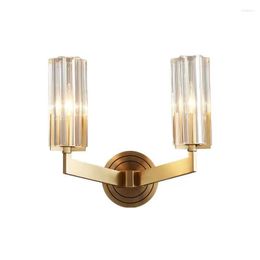 Wall Lamps Lamp Copper High Quality Luxury Crystal Bedroom Livingroom Diningroom El Room