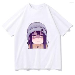 Men's T Shirts Mieruko Chan Anime T-shirts WOMEN High Quality Cotton Tshirts Kawaii Manga Printed Yotsuya Miko Harajuku Tops