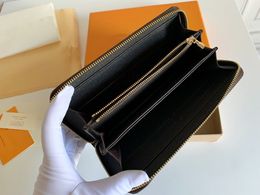 FASHION MEN WOMEN luxurys designers wallet leather zipper ZIPPY 60017 card coin Key Holders purse wallets293E