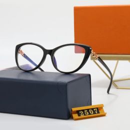 Herrenbrille, Amber Cat Eye, klassische Sonnenbrille für Damen, verschreibungspflichtig, Anti-Blaulicht-Computer, Vintage-Stil, Schutzbrille, Buchstabe Logo V, ganzes Set, Multi-Stil