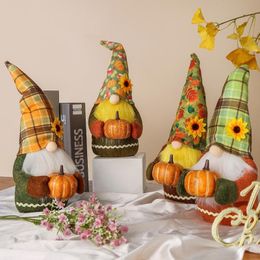 Christmas Decorations Cute Pumpkin Ornament Gnome Plush Doll Easter Faceless Dwarf Elf Decoration For Garden Room Decor Ornaments HomeChrist