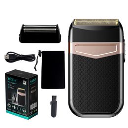 Electric Shavers VGR V331 Professional Hair Clippers Set Blade Hair Trimmers Electric Shavers for Men Cordless Mustache Beard Trimmers 230511