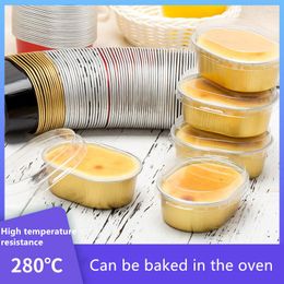 Baking Moulds 50Pcs Or 100 Pcs 68ml DIY Cake Tool Food Grade Aluminium Foil Oval Cup Mould