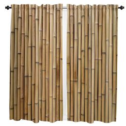Curtain Bamboo Retro Shabby Plant Curtains In The Kids Bedroom Living Room Hall Window Treatments Kitchen Decoration Drapes Blinds