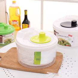 Fruit Vegetable Tools Multifunction Salad Spinner Lettuce Dryer Manual Vegetable Drainer Crisper Strainer For Washing Drying Leafy Kitchen Accesosries 230511