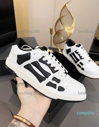 top quality Casual Shoes 2023 New Luxury Designer Brand Thick Sole AMI Men's Bone Stitching High Quality Sports