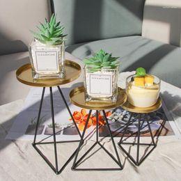 Candle Holders Triangle Candlestick Metal Holder Tealight Stand Party Decor Supplies For Children Girl Boy Birthday B03E