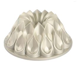 Baking Moulds Crown Pan Family Parent-Child Gathering Cake DIY Mould Champagne Gold 9.8X4 Inches