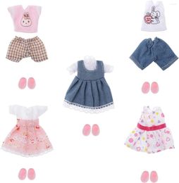 Camp Furniture 5 Set 1/12 Scale Dolls Cloth Dress Up Accessories With Shoes For Ball Jointed Multicolor Style 2