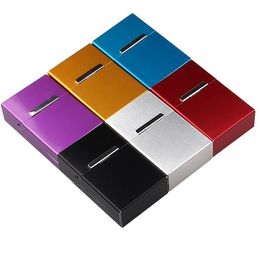 Smoking Pipes New 20 Pack Metal Cigarette Box Personalized Fashion Cigarette Protection Box Suitable for Whole Box Cigarette Packaging