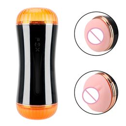 Sex Toys for Men Blowjob Automatic Male Masturbator 10 Speeds Real Pussy Mouth Dual channel Anal Vagina Masturbation Cup