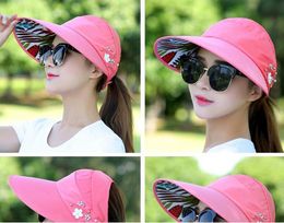 4Pcs New Fashion Women's Outdoor Travel Leisure Foldable UV Resistant Sunshade Hat