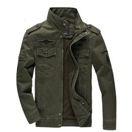 Men's Jackets Casual Army Military Jacket Men Plus Size M-6XL Jaqueta masculina Air force one Spring Autumn Cargo Mens Coat 230511