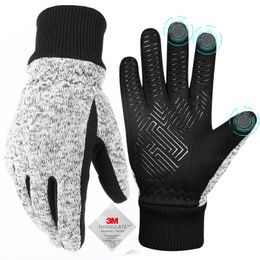 Cycling Gloves Winter Gloves -10 3M Thinsulate Thermal Gloves Cold Weather Warm Gloves Running Gloves Touchscreen Bike Gloves for Men Women P230511