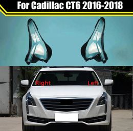 Auto Case Headlamp Caps For Cadillac CT6 2016-2018 Car Front Headlight Lens Cover Lampshade Lampcover Head Lamp Glass Shell