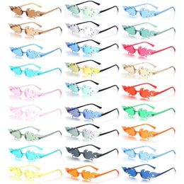 Sunglasses Fire Flame Sunglasses for Women Trendy Rimless Sunglasses Novelty PC Frame UV400 Sun Glasses Party Cosplay Eyewear 230511