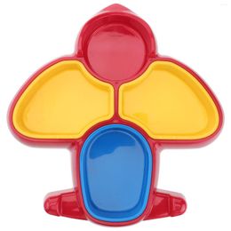 Plates Silicone Placemat Anti- Tray Non- Divided Dinner Plate Baby Suction Cup Child