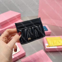 Top Quality Designer Card Holder Fashion Women Purse Double Sided Pink Mini Credit Cards Wallet Luxury Coin Purses Cardholder