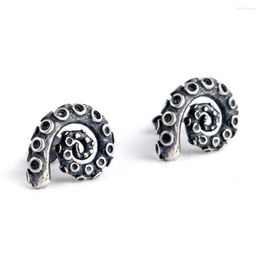 Stud Earrings Punk Style Jewellery S925 Silver Cool Octopus Claw Tentacles Ear For Both Men And Women Anti-Allergy Wholesale