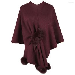 Scarves Women Knitted Scarf Washable Irregular Shawl Cape Coat Temperament Cloak Sweater