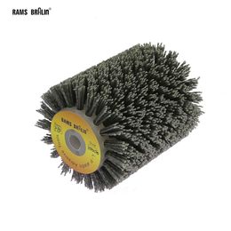 Finishing Products 1 pcs 100*120*13mm Abrasives Nylon Wire Brush Wheel for 9741 Sander P80-P600 Wooden Furniture Metal Polishing Grinding 230511