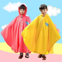 Rain Gear Children's Emergency Waterproof Rain Coat Fashion Baby Cartoon Poncho Cute Raincoat Cloak Poncho Travel Camping Raincoat 230511