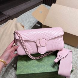 Designer Bag Marmont Mini S Handbags Chain Crossbody Bag Real Leather Cosmetic Messenger Shopping Totes Lady Wallet Purse Aron Shoulder Bags Pin 32