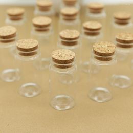 Storage Bottles 24 Pcs/lot 37 70mm 50ml Glass Bottle Stopper Test Tube Jars Spice Corks Candy Containers Vials Wedding Gift