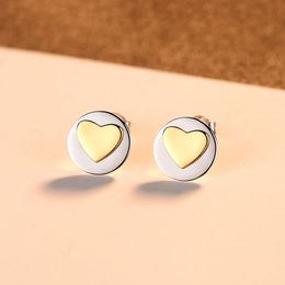 Fashion Romantic 18k Plating Gold Heart Earrings Women Luxury Brand s925 Sterling Silver Earrings Female Charming Sexy Earring High-end Jewellery Valentine's Day Gift