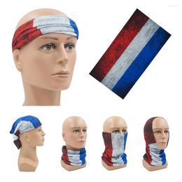 Scarves Seamless Netherlands Flag Bandana Holland National Days Neck Gaiter Cycling Dustproof Face Mask Unisex Snood Headband NL